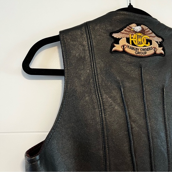 Vintage Leather Biker Vest - Picture 9 of 16